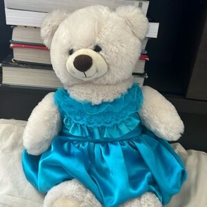 build a bear stuffed animal teddy bear, with cute outfit, new condition.